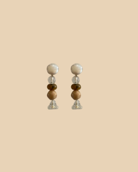 Boucles d'oreilles Latte