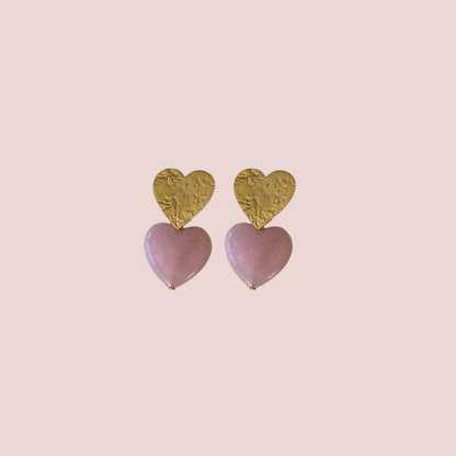Boucles D'oreilles 2 coeurs