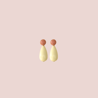 Boucles D'oreilles Crème