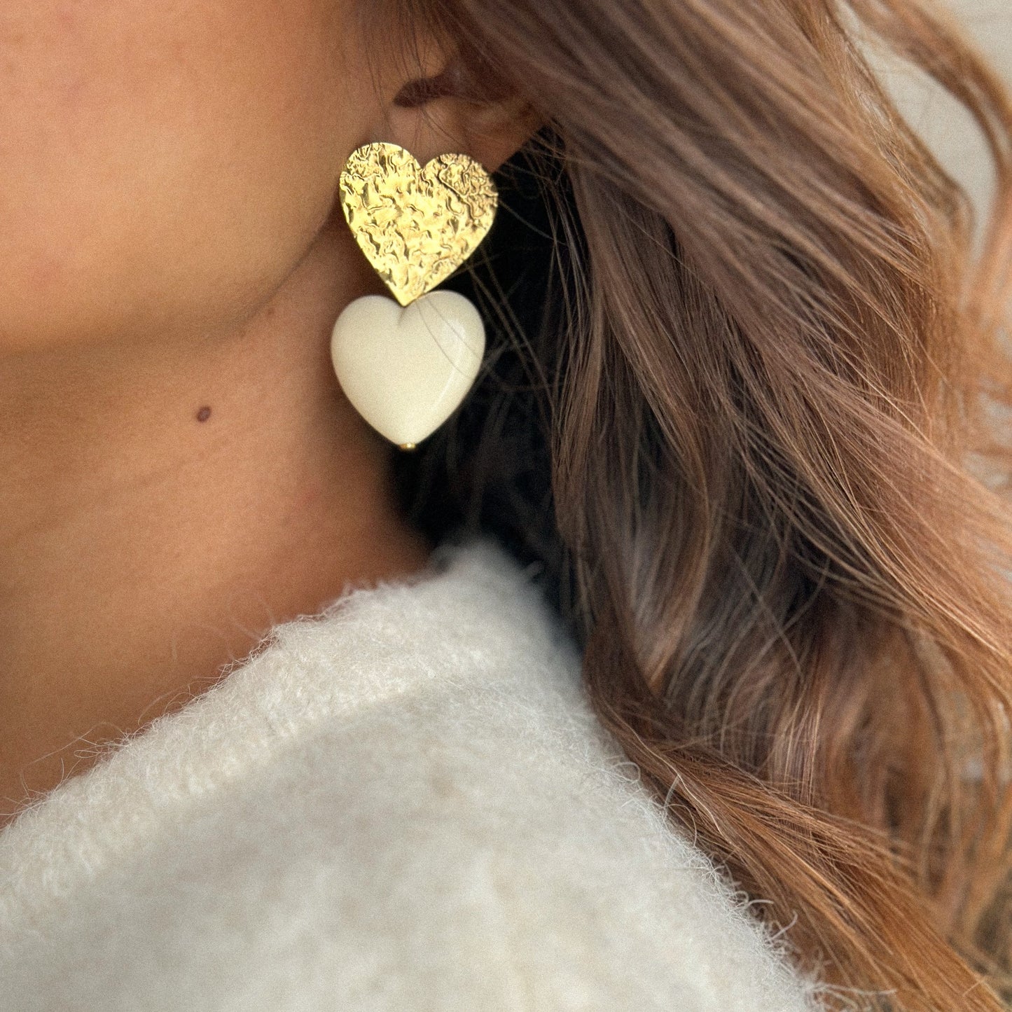 Boucles D'oreilles 2 coeurs